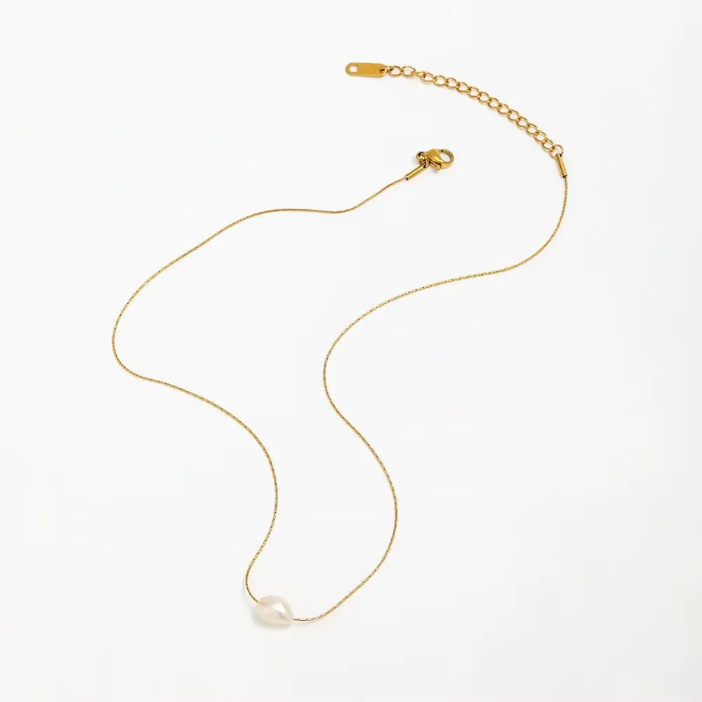 Anaëlle Pearl Necklace - Necklace - Gold - 5