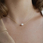 Anaëlle Pearl Necklace - Necklace - Gold - 4