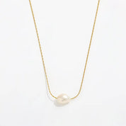 Anaëlle Pearl Necklace - Necklace - Gold - 2
