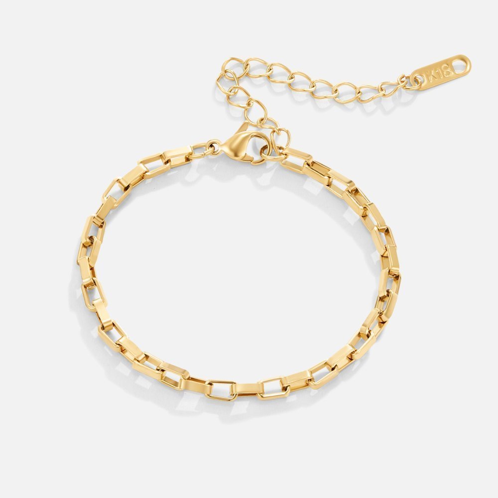 Ara Chain Gold Bracelet - Bracelet - 4