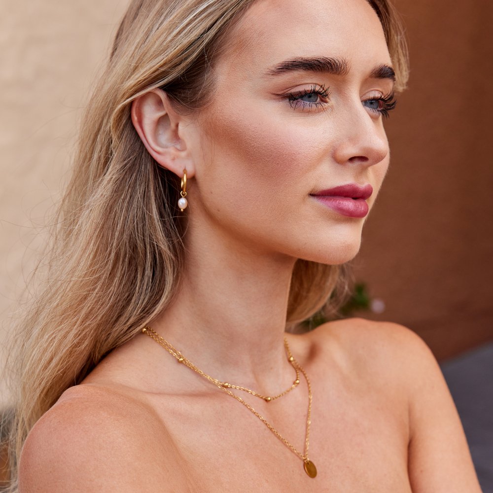 Arielle Pearl Gold Earrings - NAVALLIEarrings
