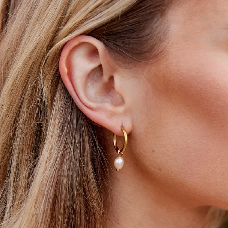 Arielle Pearl Gold Earrings - NAVALLIEarrings