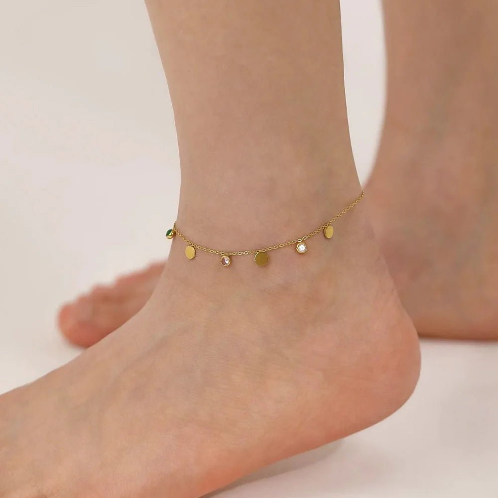 Aurelia Golden Dew Anklet - Gold - 1