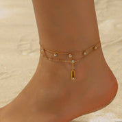 Aurora Shimmer Anklet - Anklet - Gold - 1