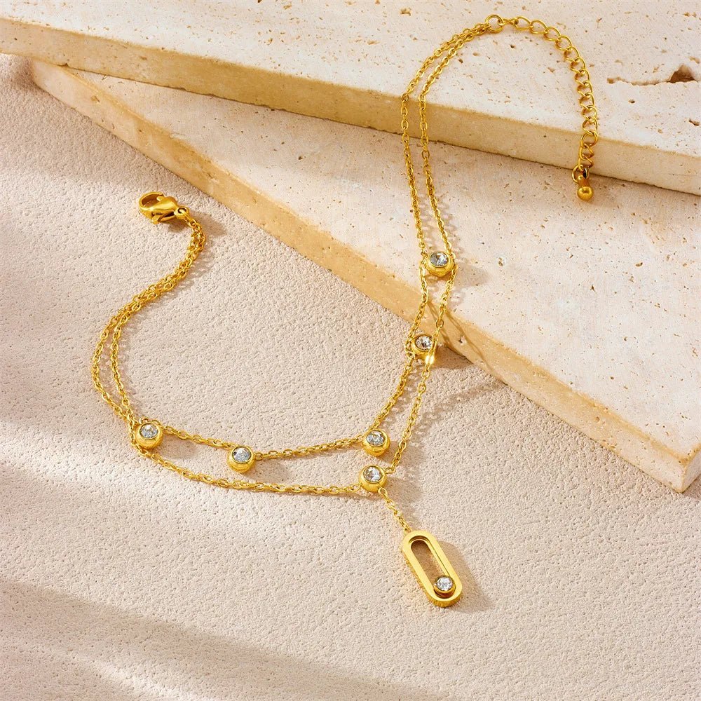 Aurora Shimmer Anklet - Anklet - Gold - 2