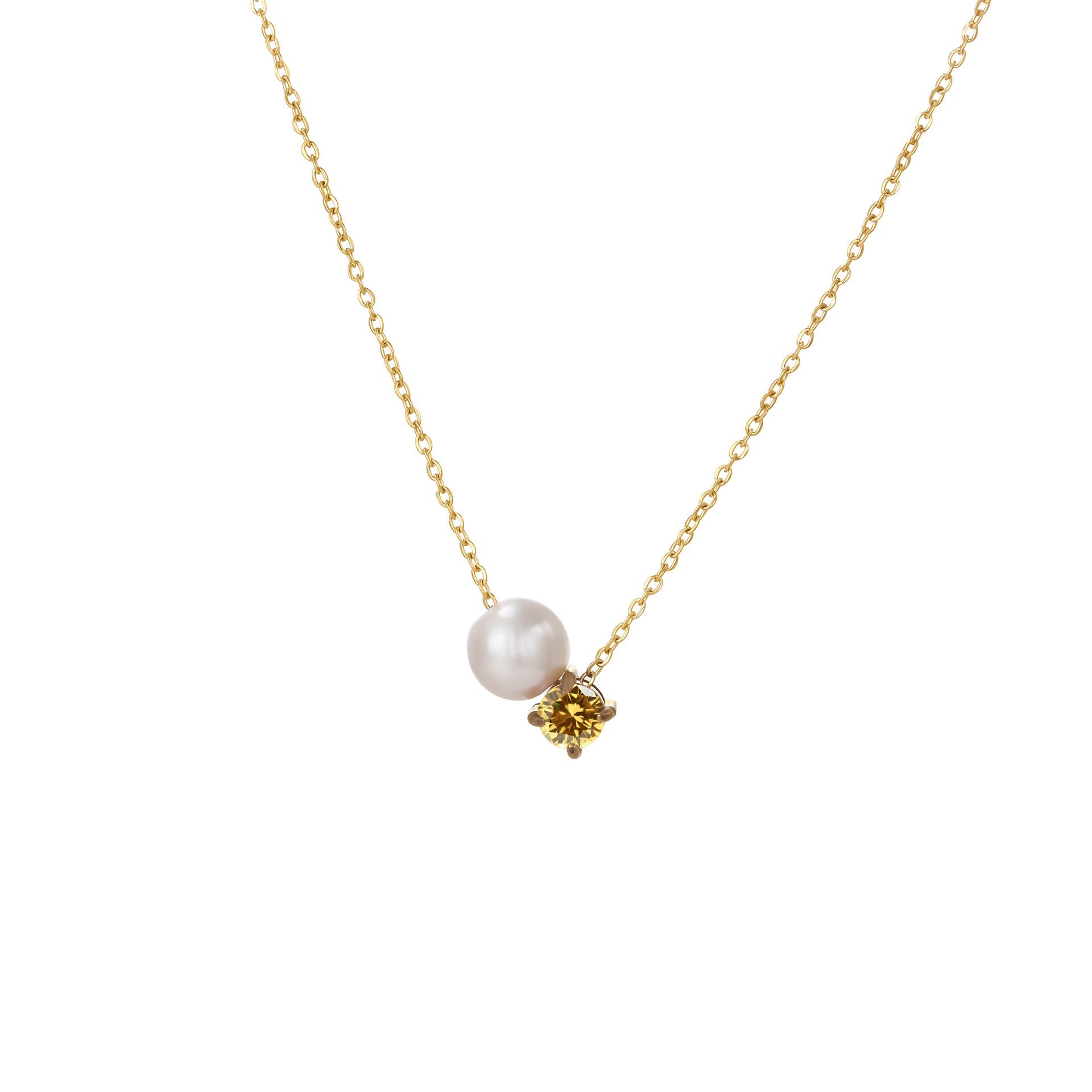 Ayla Birthstone Necklace - January - 20