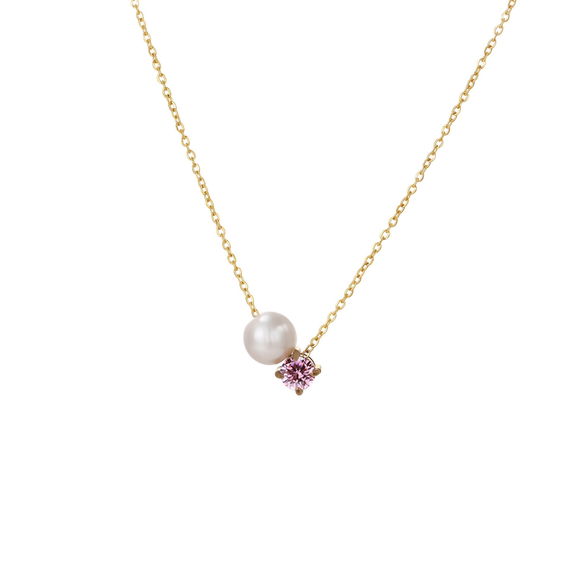 Ayla Birthstone Necklace - January - 19