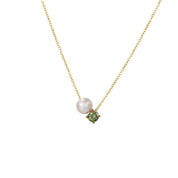 Ayla Birthstone Necklace - January - 17