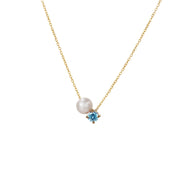 Ayla Birthstone Necklace - January - 12