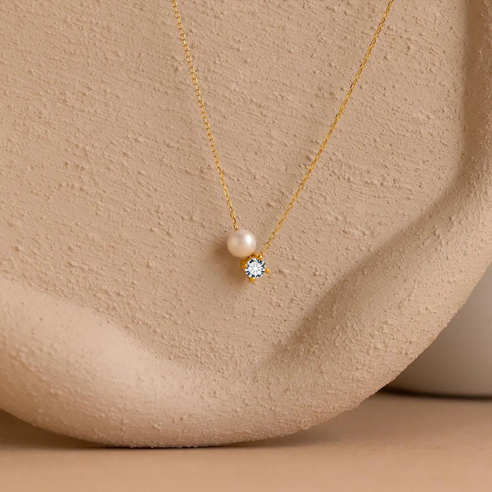 Ayla Birthstone Necklace - January - 5
