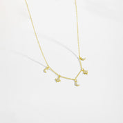 Ayla Charm Necklace - Platinum - 6