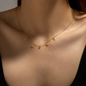 Ayla Charm Necklace - Gold - 1