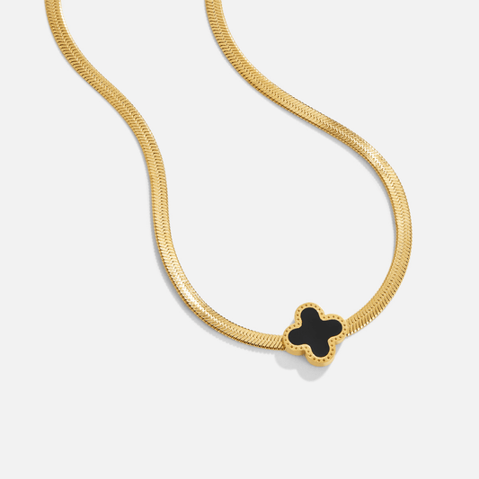 Azalea Black Clover Necklace - My StoreNecklace