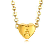Bea Heart Necklace - Necklace - Letter A - 8