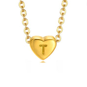 Bea Heart Necklace - Necklace - Letter T - 27