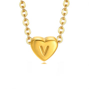 Bea Heart Necklace - Necklace - Letter V - 29