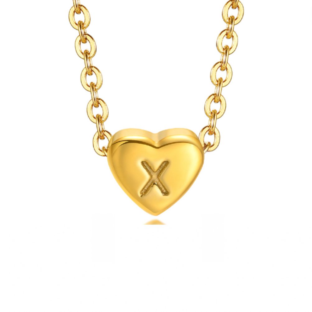 Bea Heart Necklace - Necklace - Letter X - 31
