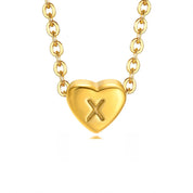 Bea Heart Necklace - Necklace - Letter X - 31