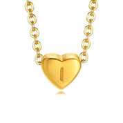 Bea Heart Necklace - Necklace - Letter I - 16