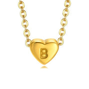 Bea Heart Necklace - Necklace - Letter B - 9