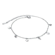 Bianca Sweetheart Anklet - Silver - 7