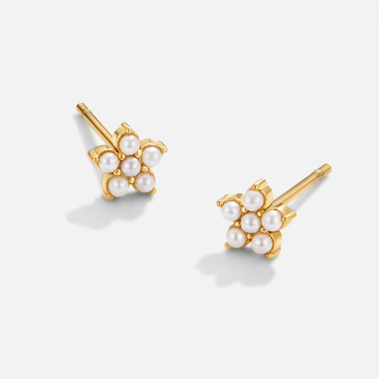 Blooming Flower Pearl Earrings - My StoreEarrings