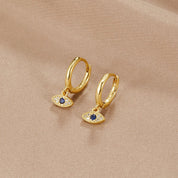 Blue Evil Eye Protection Earrings - NAVALLIEarrings