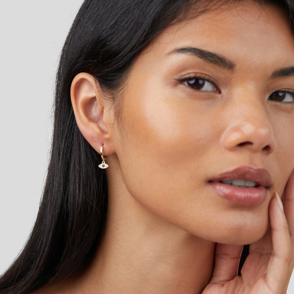 Blue Evil Eye Protection Earrings - Earrings - 4