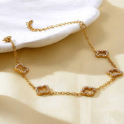 Celine Clover Bracelet - Gold - 