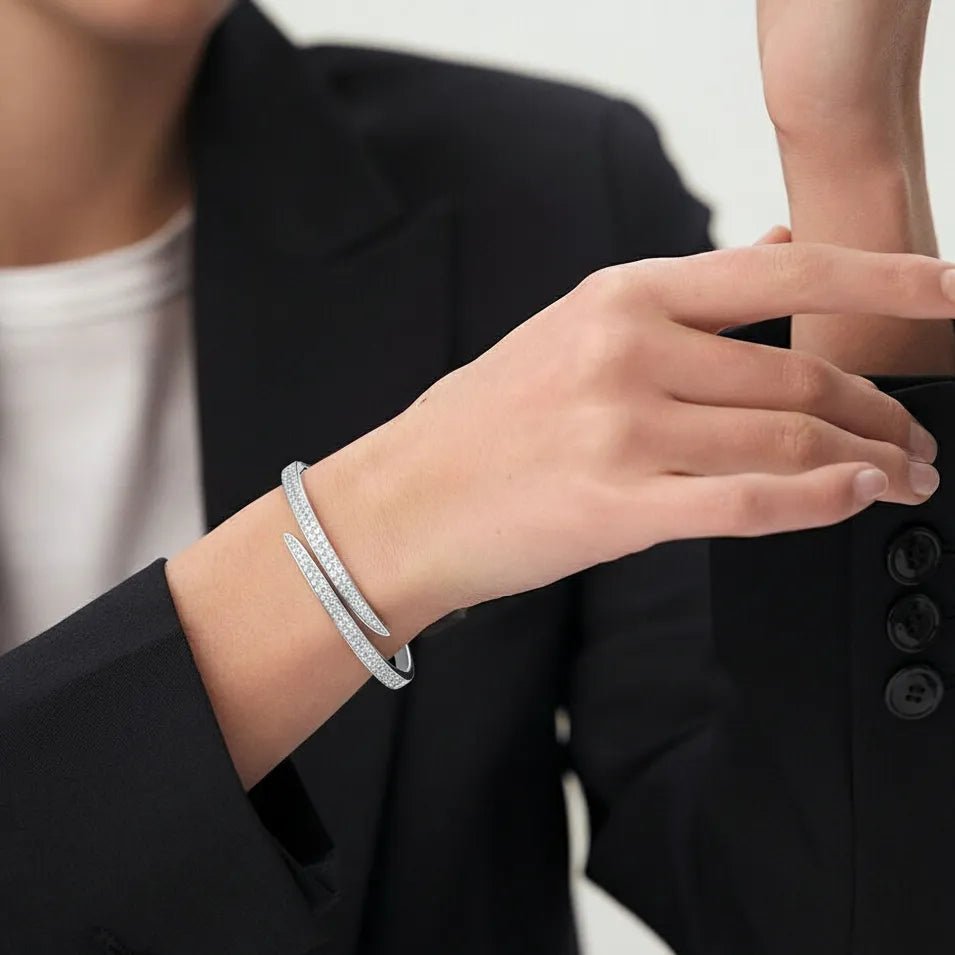 Céline Glow Silver Bangle - Bracelet - 160mm - 3