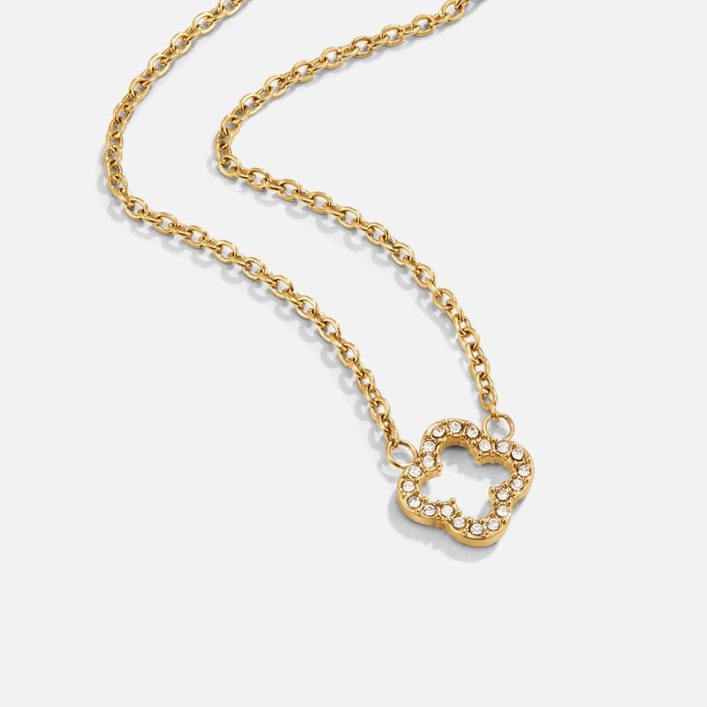Celine Sparkle Clover Necklace - Necklace - 2