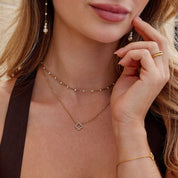 Celine Sparkle Clover Necklace - Necklace - 6