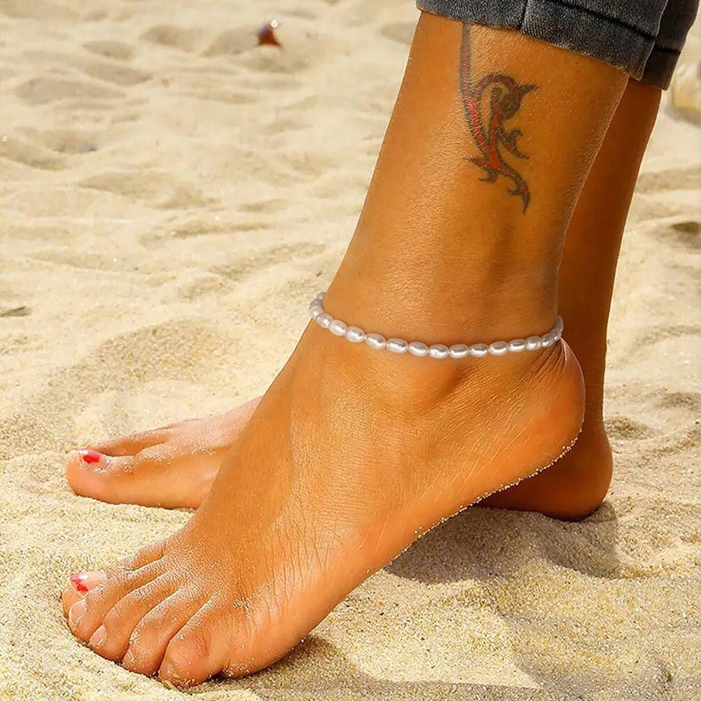 Clara Classic Pearl Anklet - NAVALLIAnklet