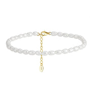 Clara Classic Pearl Anklet - Anklet - Gold - 4