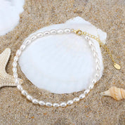 Clara Classic Pearl Anklet - Anklet - Gold - 2