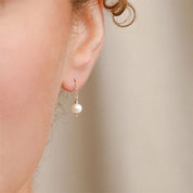 Clara Pearl Drop Earrings - Gold - 1