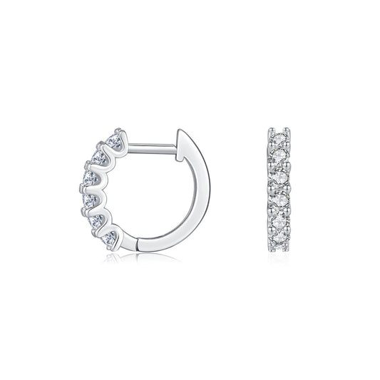 Clara Silver Hoop Earrings - NAVALLI