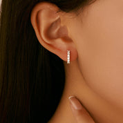 Clara Silver Hoop Earrings - NAVALLI