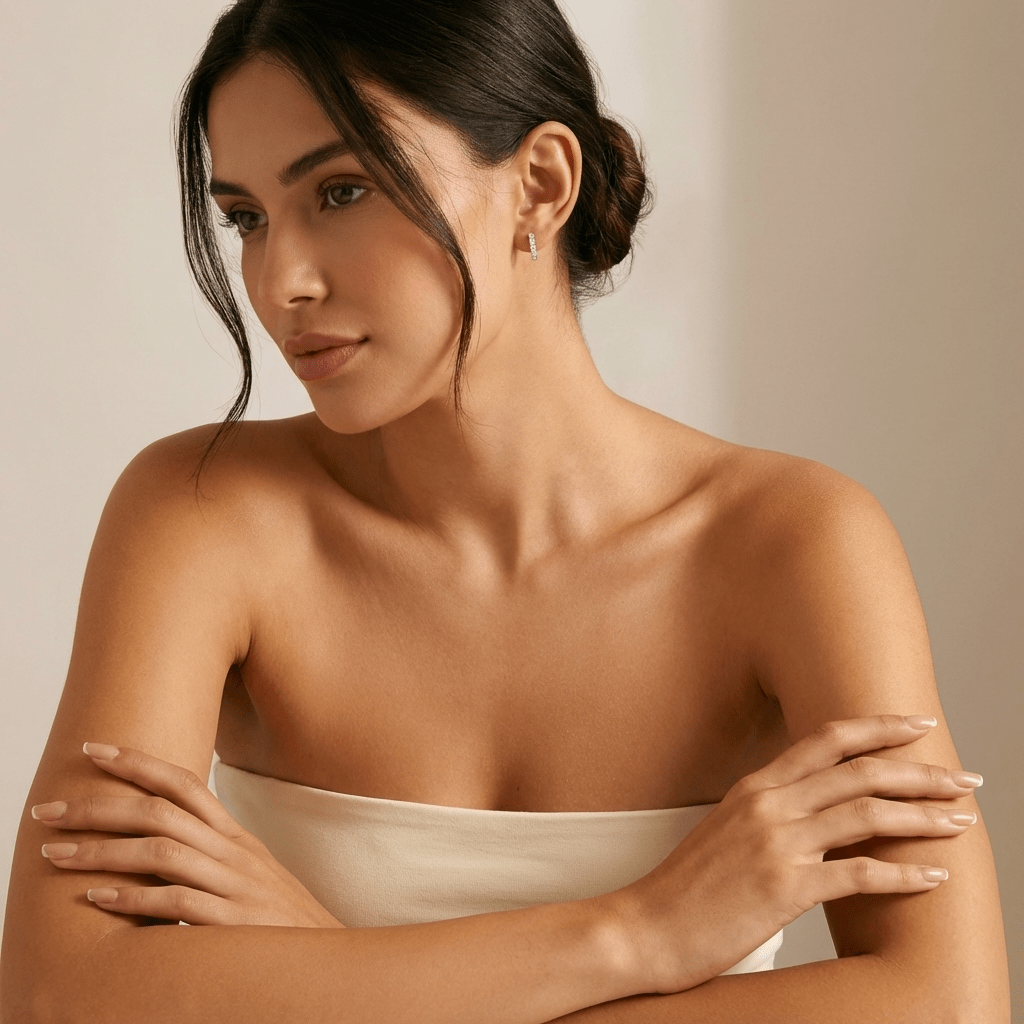 Clara Silver Hoop Earrings - 2