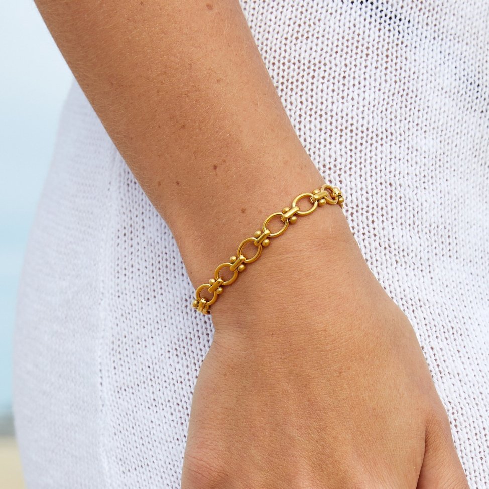 Classic Gold Link Bracelet - Bracelet - 1