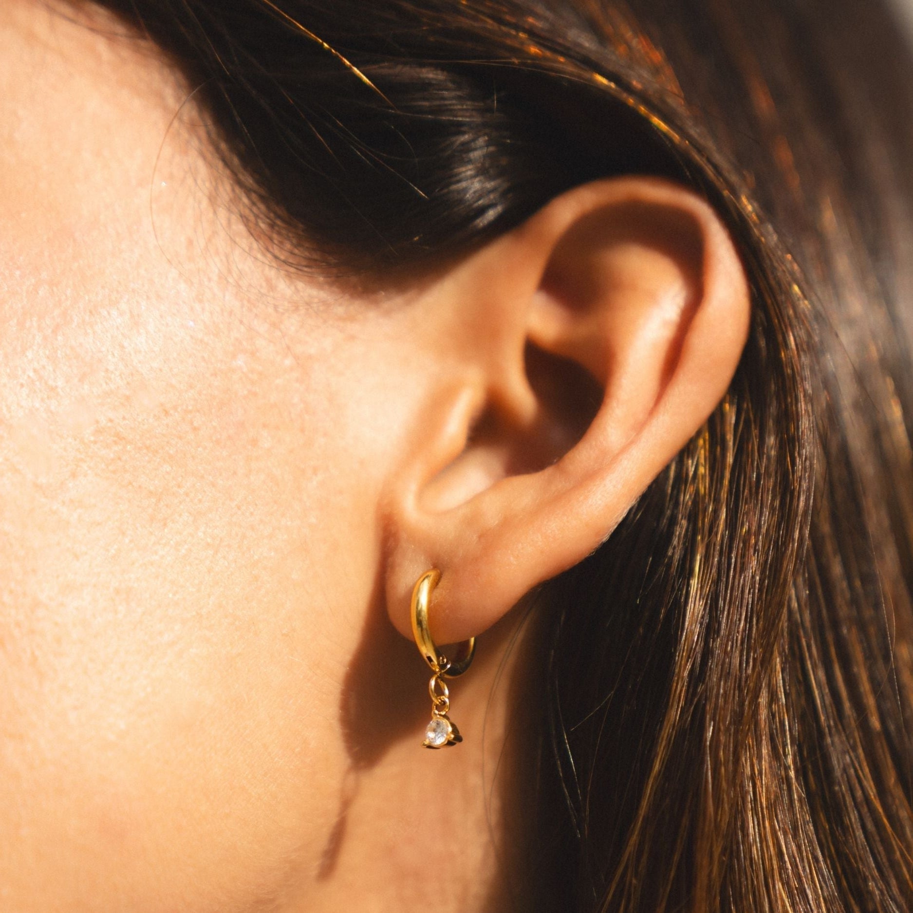 Cleo Crystal Drops - Gold - 1