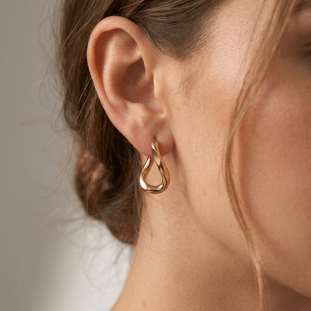 Cleo Hoop Earrings - Gold - 1