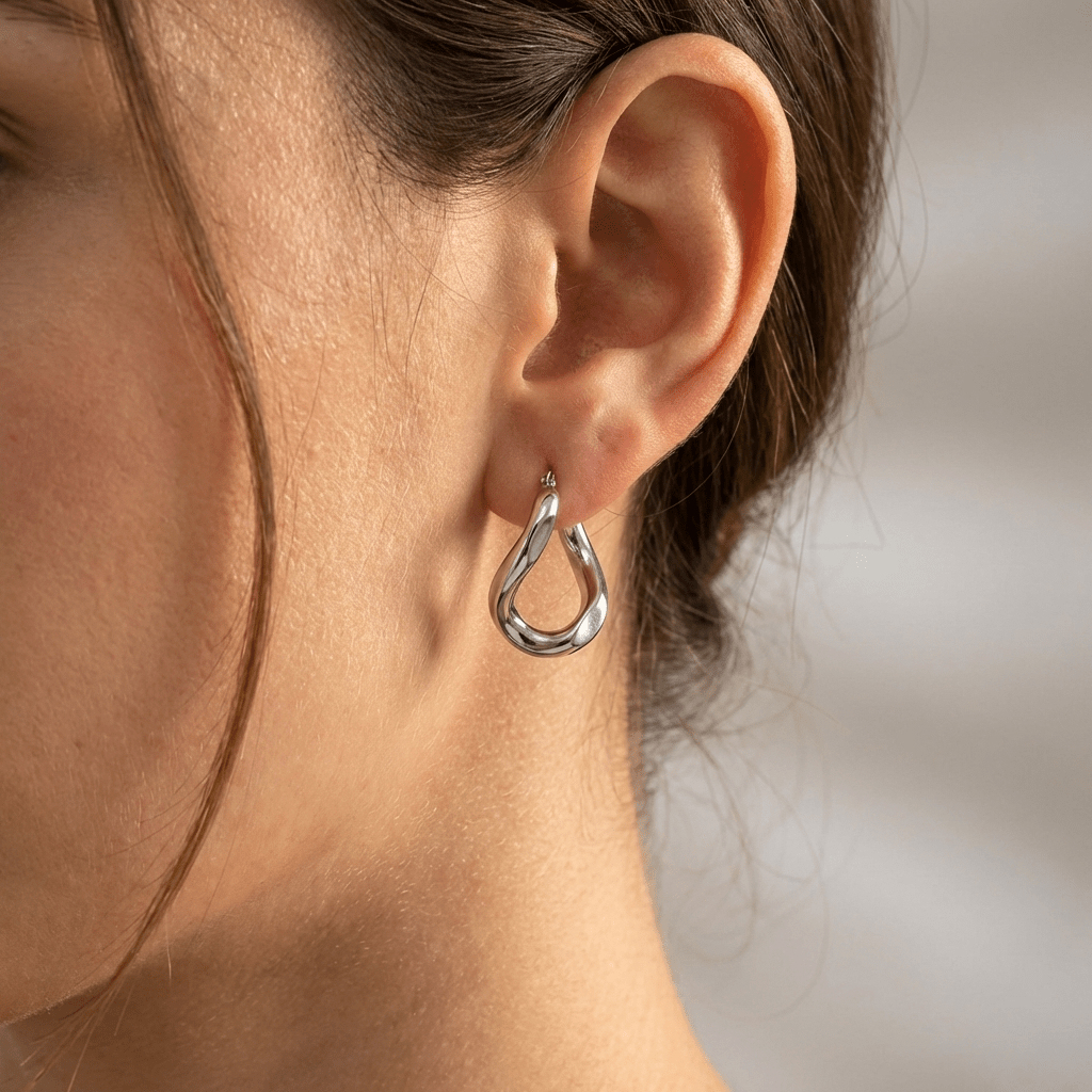 Cleo Hoop Earrings - Gold - 2