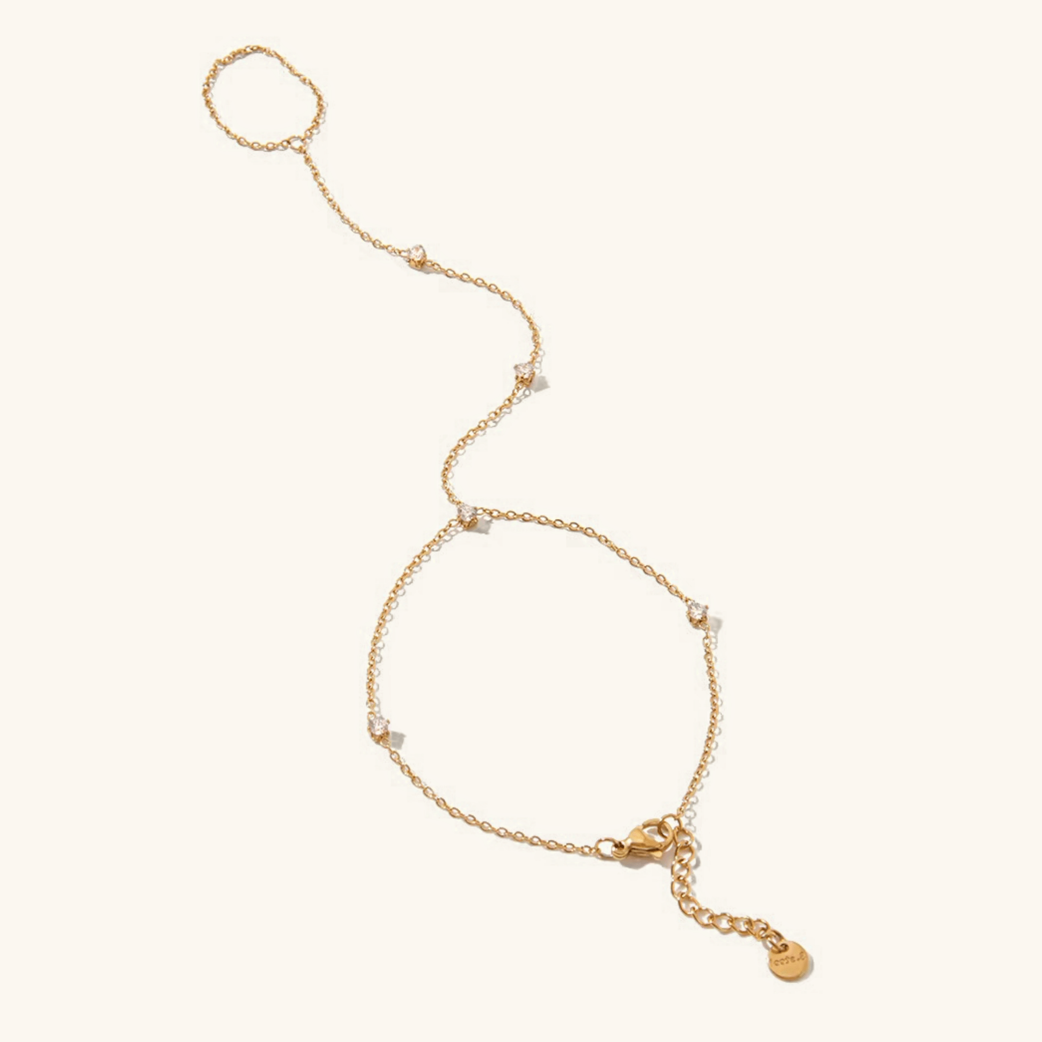 Dahlia Diamond Hand Chain - NAVALLI