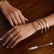 Dahlia Diamond Hand Chain - NAVALLI