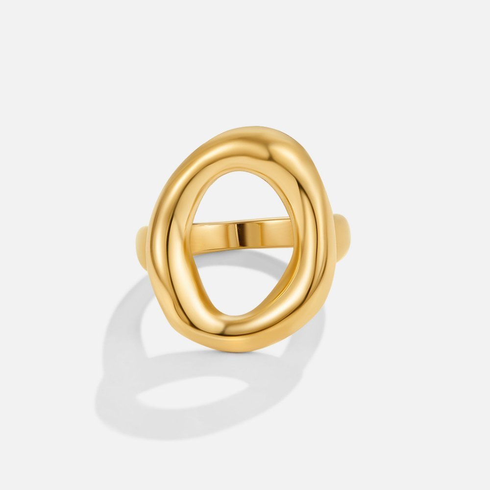 Dahlia Loop Gold Ring - NAVALLIRing