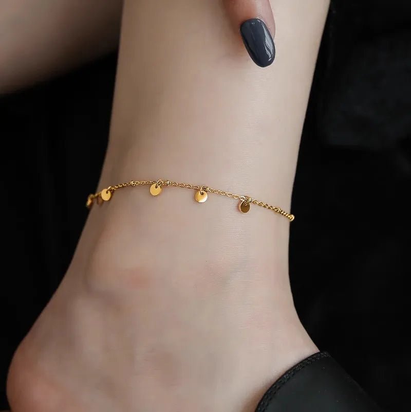 Dahlia Polka Anklet - Silver - 4