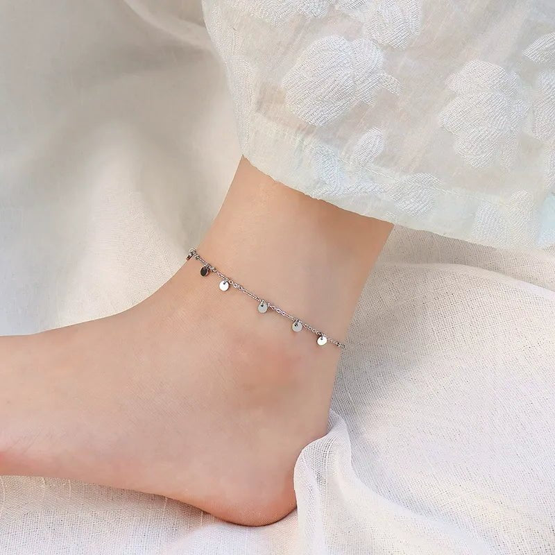 Dahlia Polka Anklet - Silver - 3