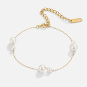 Dainty Pearl Chain Bracelet - Bracelet - 3