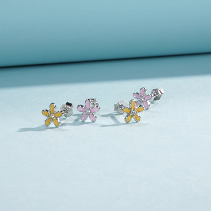 Daisy Sterling Silver Studs - NAVALLI